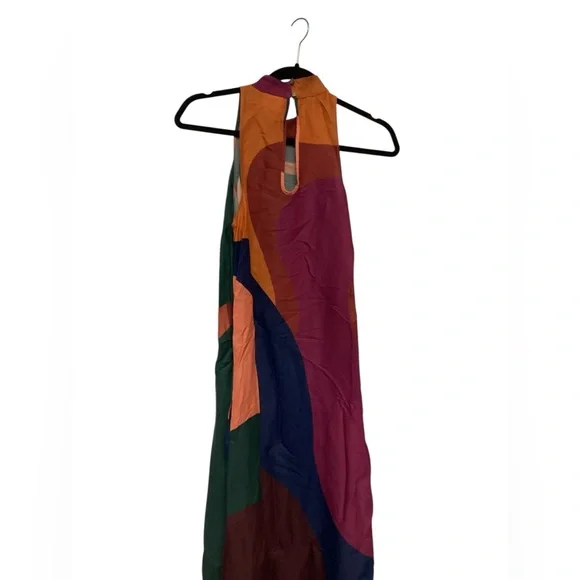 - Anthropologie X FARM RIO Halter Maxi Dress *-2 - Picture 8 of 11